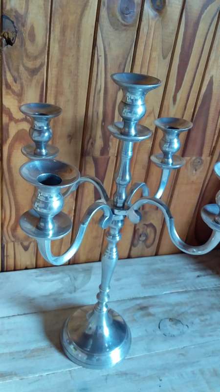 Stylish Chrome Plated Candle Holder