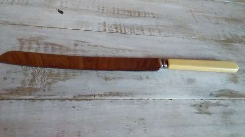 Vintage Stainless Steel Sheffield England Bread Knife