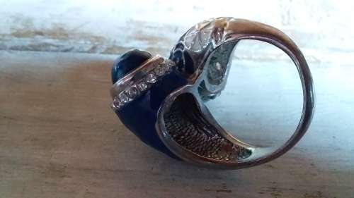 Unusual & Artistic Enameled Metal Ring