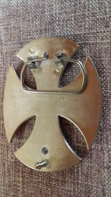 Men's Cross Shaped Metal Belt Buckle