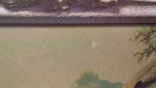 Vintage Ornate Frame with Print