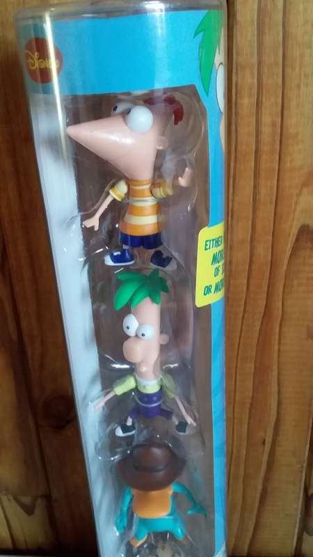 Phineas and Ferr Character Figurines in Tube