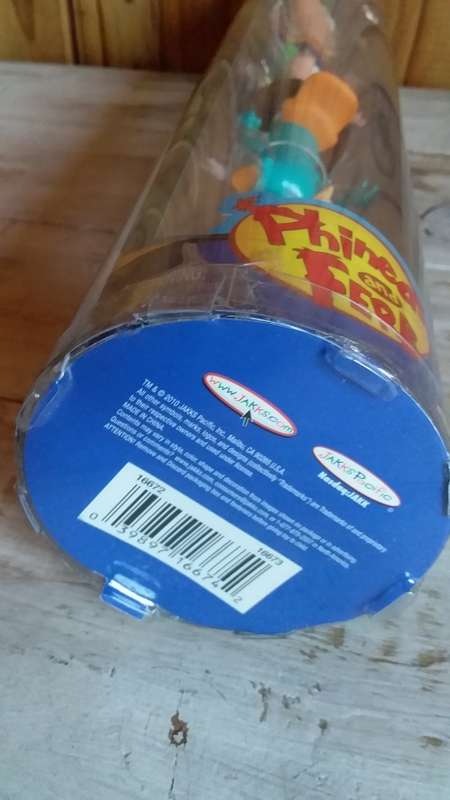 Phineas and Ferr Character Figurines in Tube