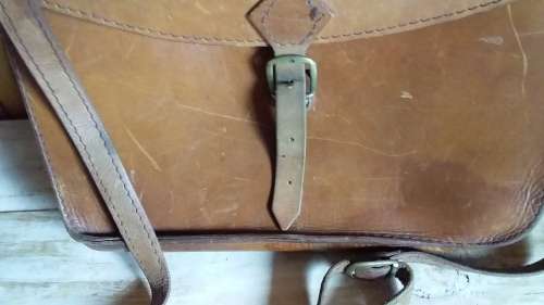 Vintage Leather Satchel - Still Strong & Solid