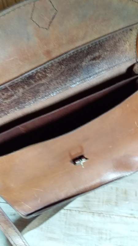 Vintage Leather Satchel - Still Strong & Solid