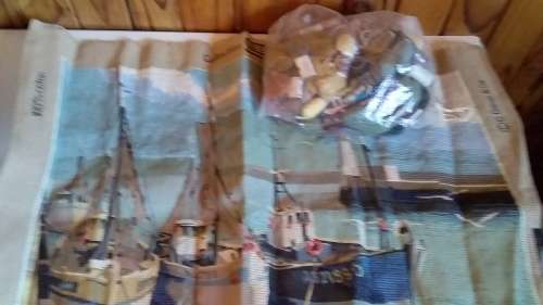 Uncompleted Tapestry with Wool Threads