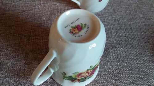 Five Rose Design Cups for One Bid