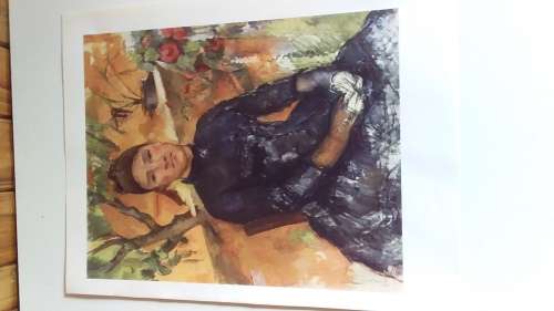 Madame Cezanne - Paul Cezanne (1839 - 1906) Plate