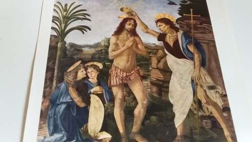The Baptism of Christ - Andrea and Leonardo Plate