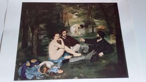 Le Dejeuner Sur L ` Herbe - Edouard Manet (1832 - 1883) Plate