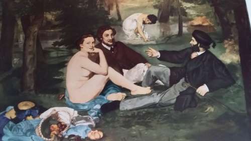 Le Dejeuner Sur L ` Herbe - Edouard Manet (1832 - 1883) Plate