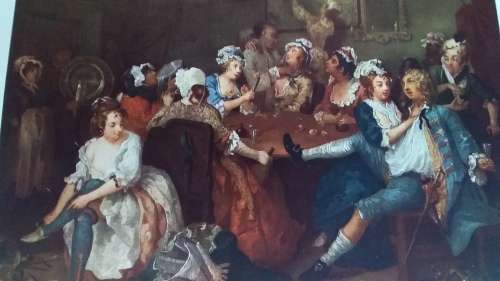 The Rake`s Progress - William Hogarth (1697 - 1764) Plate