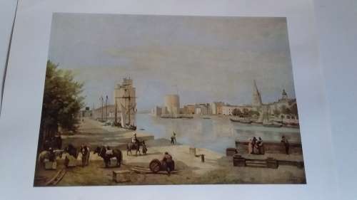 La Rochelle - Jean Corot (1796 - 1875) Plate