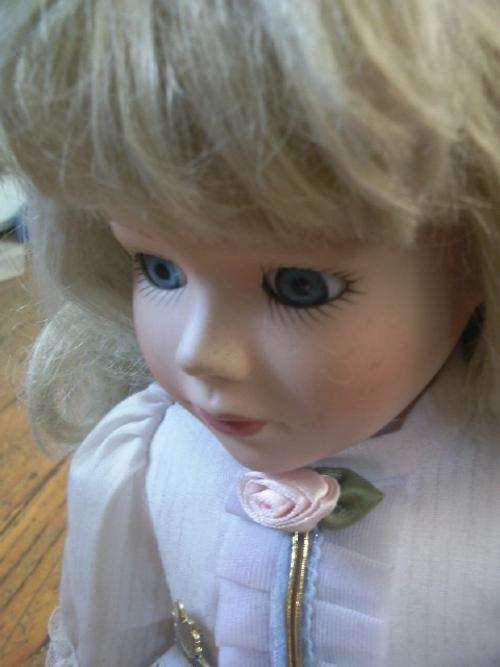 Porcelain Doll on Stand - Numbered 807