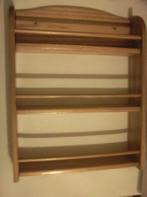 Wooden Pine Spice Rack