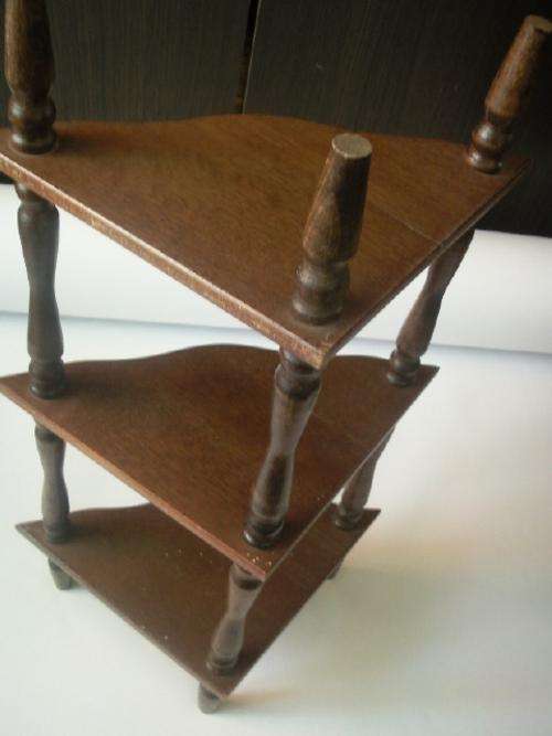 Small Wooden Three Tier Corner Stand