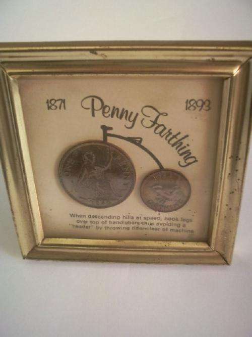 Penny Farthing Cycle in Frame & Glass