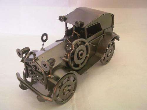 Vintage Metal Car with Turning Wheels # 1