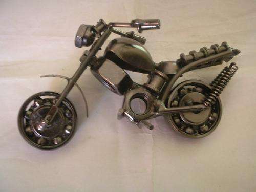 Small Metal Motor Bike - 14cm