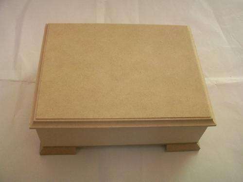 Crafter's Jewelry Box with Removable Lid for Painting or Decoupage - 16cm x 12cm x 5cm