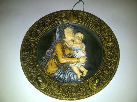 Two Dimensional Mother & Baby Plate from Art Africa - 20cm