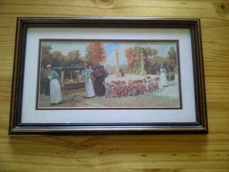 Gorgeous Signed Victorian Print - Frame Size 40cm x 26cm