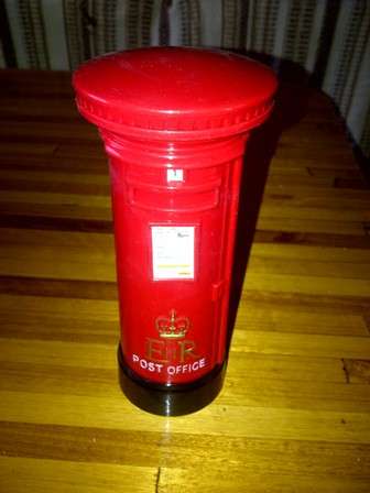 Replica of Red Post Office Mail Savings Box - 20cm