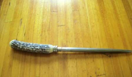 Bone-like Handled Knife Sharpener - 32cm