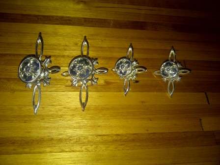 Four Light Metal Drawer/Cupboard Handles from Turner Australia