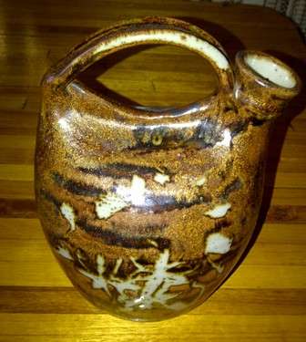 Stunning Glazed Jug in Shades of Bronze (Shipping R40)