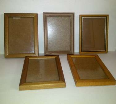 Five Small Wooden Frames for One Bid