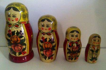 Wooden Russian Doll Set - Larger Size