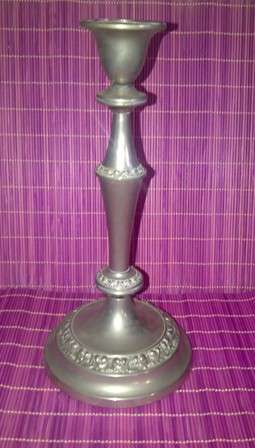 Nice Size Hallmarked Silver Plated Candle Holder