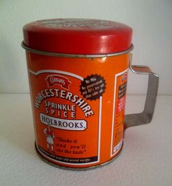 Coleman's Worcestershire Tin with Lid & Handle - 9cm x 7cm