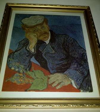 Framed Print of Vincent Van Gogh's Portrait of Doctor Gachet (1890)