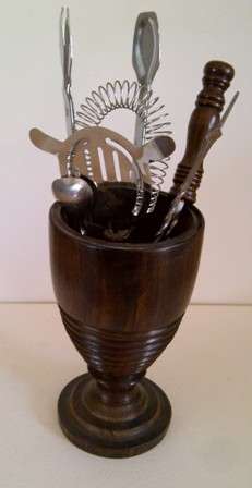 Some Useful Bar Tools in Great Wooden Holder
