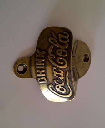 Antique Brass Coca Cola Bottle Cap Opener (Postage R25)