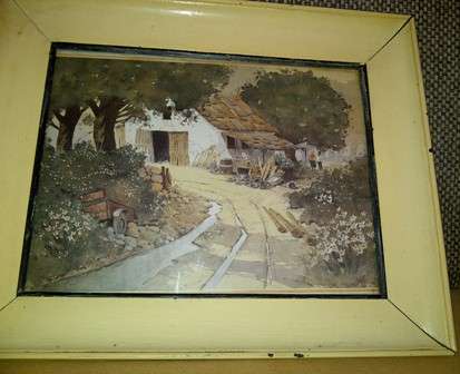Vintage Theo Bester Print in Broad Wooden Frame
