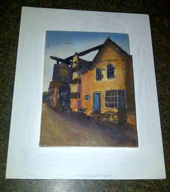 Raised Detail (2 Dimensional) Scene of Country Inn