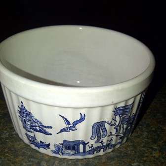 Decorative Blue & White Container