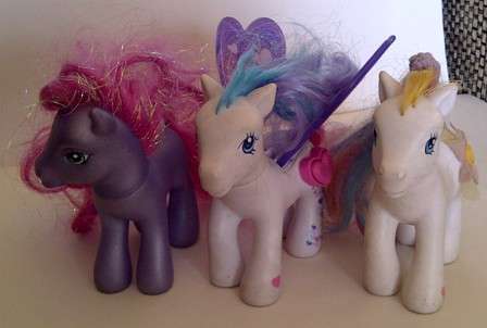 Set of Three My Little Ponies - One Has Wings