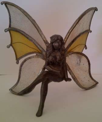 Stunning Metal & Stained Glass Fairy to Add to Your Collection