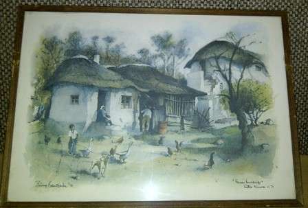 Framed Philip Bawcombe Print "Farm Buildings, Little Karoo Cape Province 1981