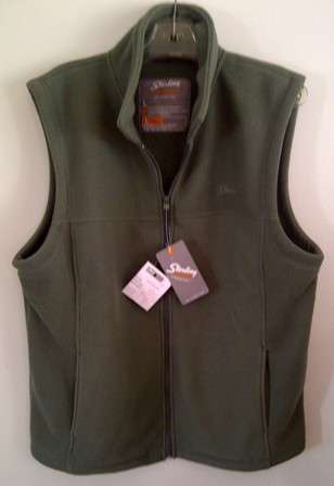 Men's Sterling Outdoor Plain Waffle Fleece Waist Coat - Size L