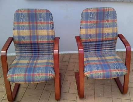 Two Woodcreation Executive or Reception Chairs - Collection Only