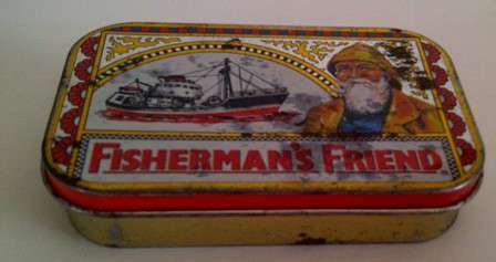 Vintage Fisherman's Friend Tin - Size 10cm x 6cm x 2cm