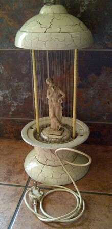 Large Metal Oil & Light Italian Design Feature