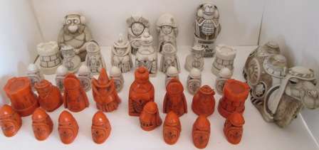 John Biccard Crushed Marble Collection (Chess Pieces & Other Figurines)