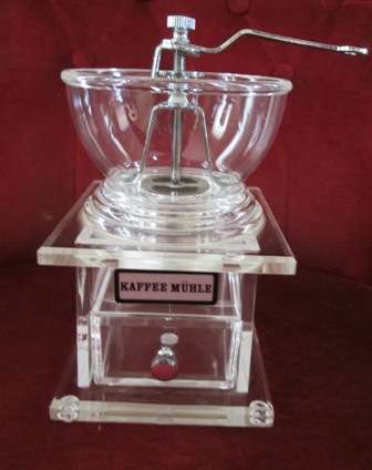 Stylish Metal & Perspex Coffee Grinder - Nice Size