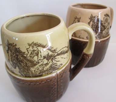 Two Original TIVOLI Beer Mugs